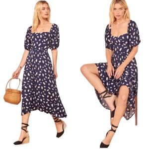 Reformation Zippy Splatter Midi-Maxi Dress NWT Size 6
